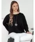 Dámská mikina DSTREET LOOSEFEMME ČERNÁ