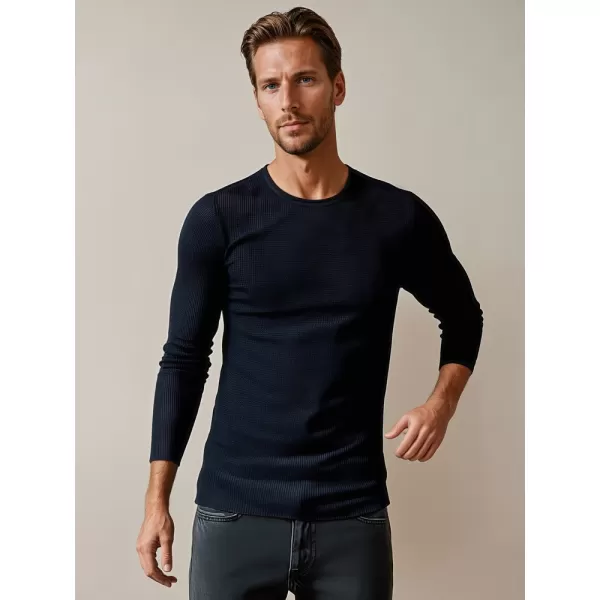  Pánský svetr DSTREET WX2294 TMAVĚ MODRÁ 