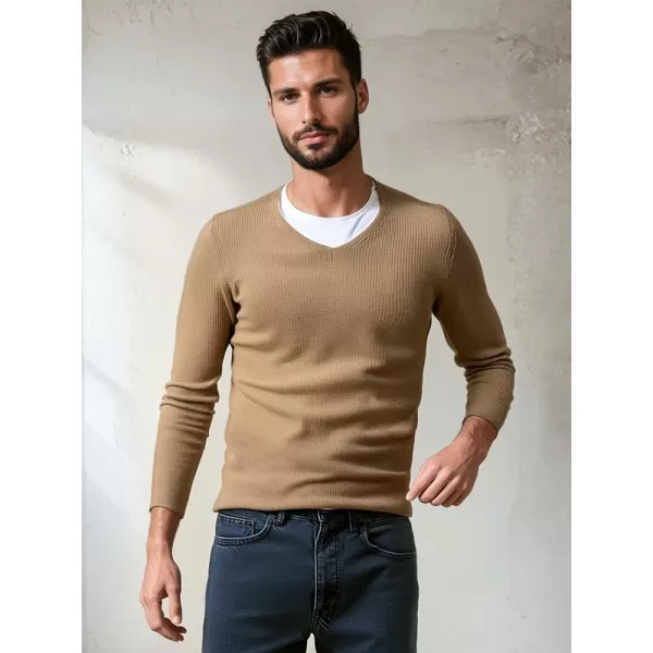  Pánský svetr DSTREET WX2306 KARAMELOVÁ 