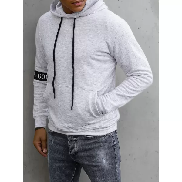  Pánská mikina DSTREET BX5435 SVĚTLE ŠEDÁ 