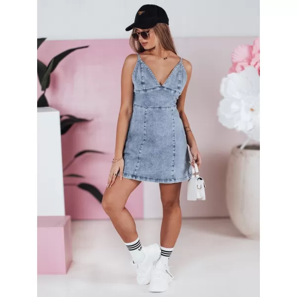 Dámské šaty DSTREET EY2568 MODRÁ 