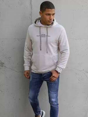 Pánská mikina DSTREET BX5460 KARAMELOVÁ