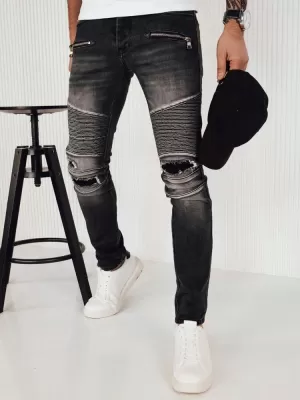 Pánské kalhoty DSTREET UX4151 TMAVĚ ŠEDÁ