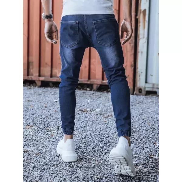  Pánské kalhoty DSTREET UX3286 MODRÁ 