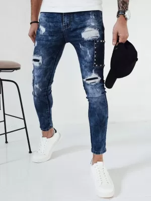 Pánské kalhoty DSTREET UX4149 MODRÁ