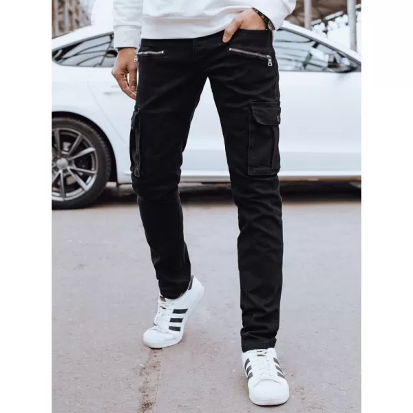  Pánské kalhoty DSTREET UX4237 ČERNÁ 
