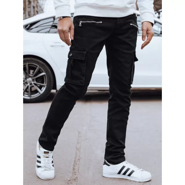  Pánské kalhoty DSTREET UX4237 ČERNÁ 