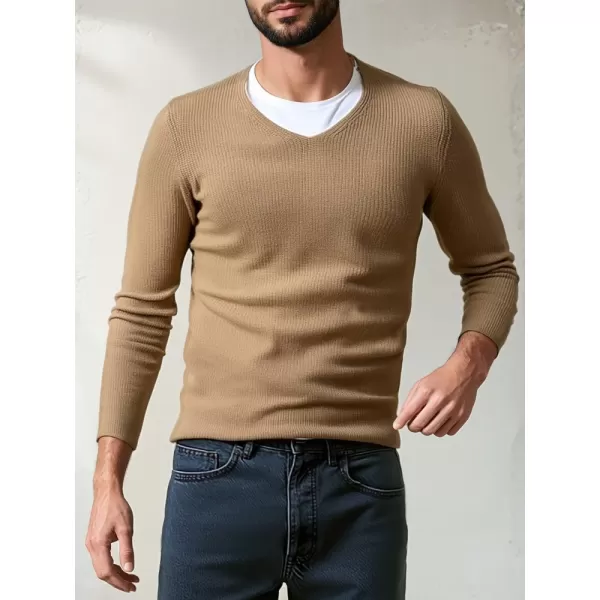  Pánský svetr DSTREET WX2306 KARAMELOVÁ 
