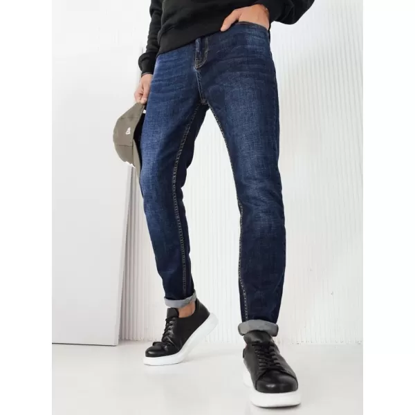  Pánské kalhoty DSTREET UX4220 MODRÁ 