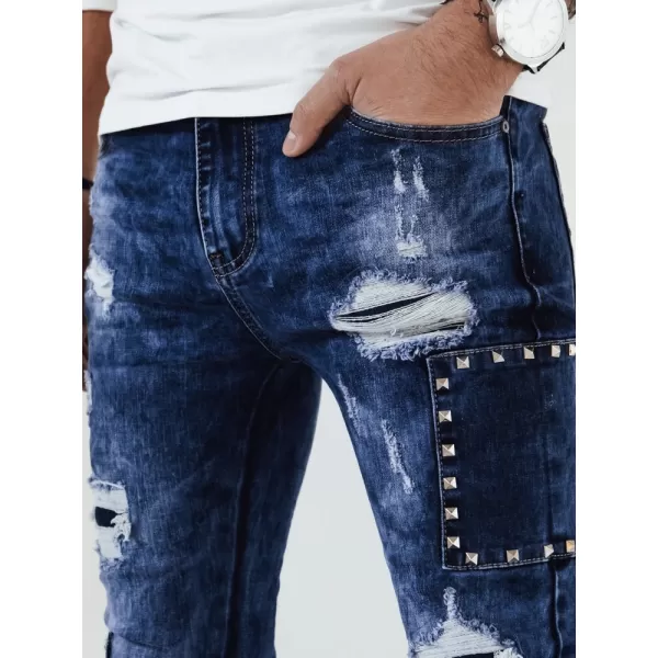  Pánské kalhoty DSTREET UX4149 MODRÁ 