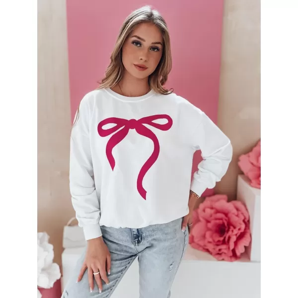  Dámská mikina oversize DSTREET SOFTTIE BY1359 BÍLÁ 