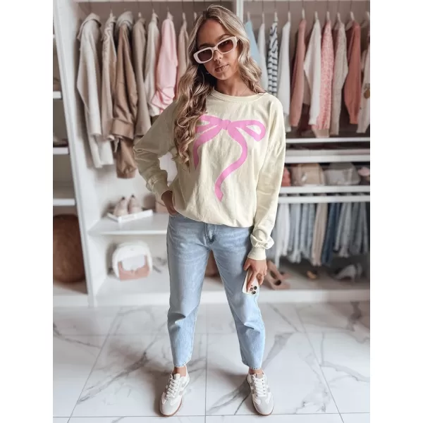  Dámská mikina oversize DSTREET SOFTTIE BY1356 BÉŽOVÁ 