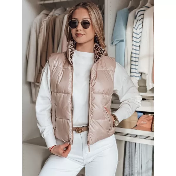  Dámská vesta DSTREET CHIPUFF TY4823 RŮŽOVÁ 