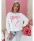 Dámská mikina oversize DSTREET SOFTTIE BY1358 BÍLÁ