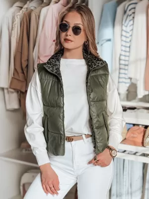 Dámská vesta DSTREET CHIPUFF TY4824 ZELENÁ