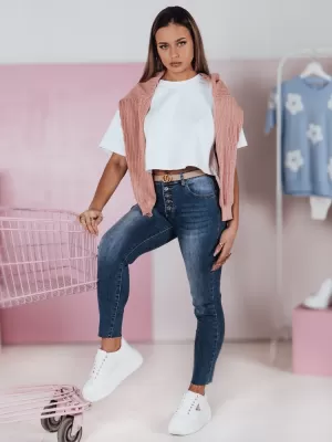 Dámské kalhoty DSTREET SKYFINE UY2361 MODRÁ