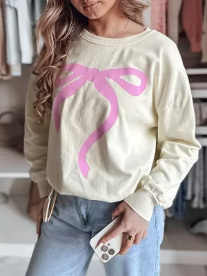 Dámská mikina oversize DSTREET SOFTTIE BY1356 BÉŽOVÁ