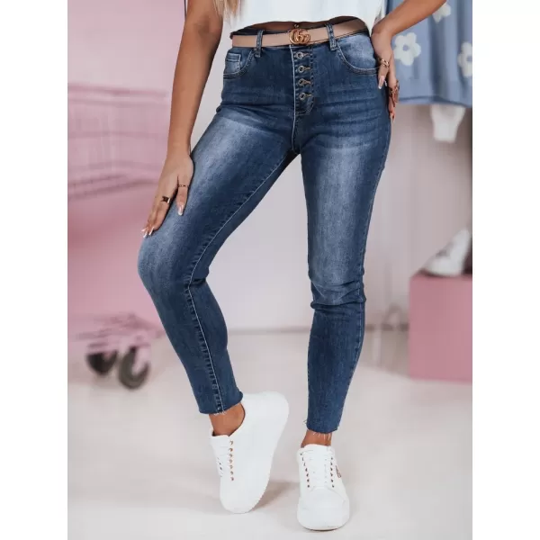  Dámské kalhoty DSTREET SKYFINE UY2361 MODRÁ 