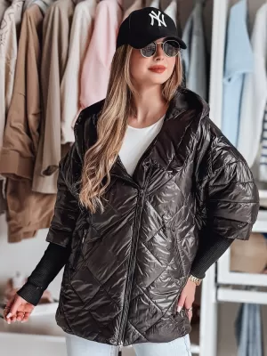 Dámská bunda DSTREET PUFFILOF TY4855 ČERNÁ