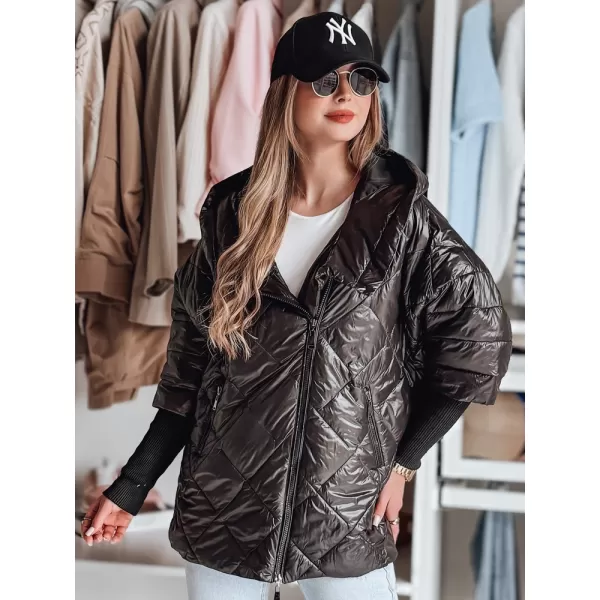  Dámská bunda DSTREET PUFFILOF TY4855 ČERNÁ 