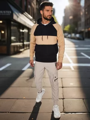 Pánská mikina DSTREET BX5897 MIX BAREV