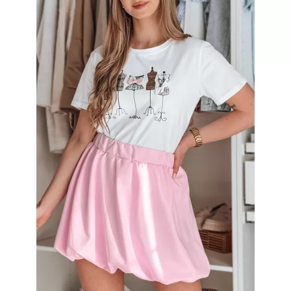  Dámská sukně DSTREET CY0504 RŮŽOVÁ 