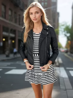 Dámská bunda DSTREET NESSI TY3455 ČERNÁ