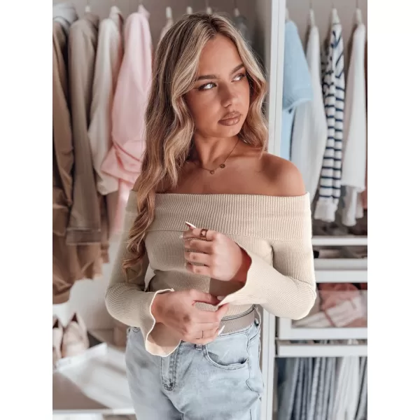  Dámský svetr DSTREET SHOWIT MY2428 BÉŽOVÁ 