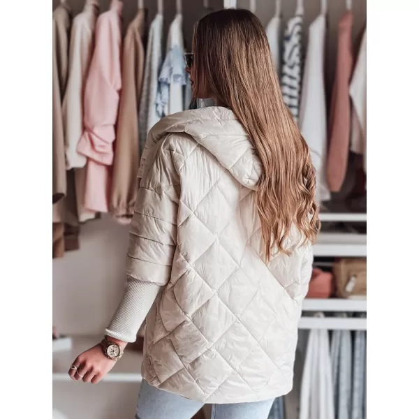  Dámská bunda DSTREET PUFFILOF TY4856 BÍLÁ 