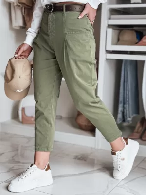 Dámské kalhoty DSTREET CHINOSKA UY2558 KHAKI