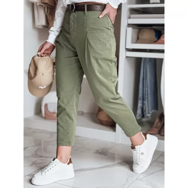  Dámské kalhoty DSTREET CHINOSKA UY2558 KHAKI 