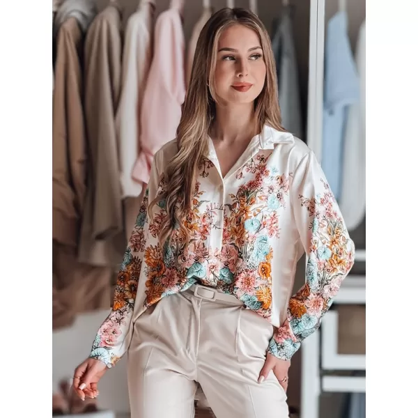  Dámská košile DSTREET BLOSSIVA DY0464 BÉŽOVÁ 