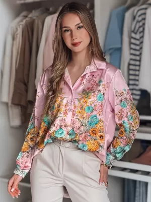Dámská košile DSTREET BLOSSIVA DY0465 RŮŽOVÁ