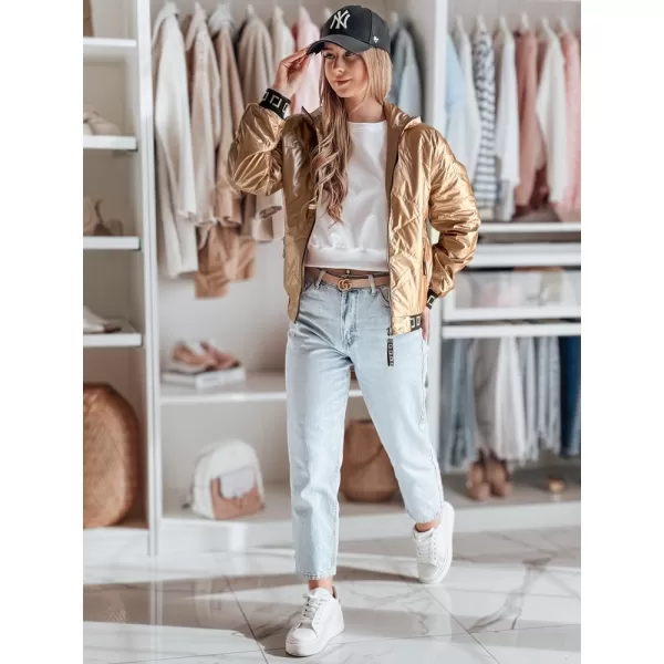  Dámská bunda DSTREET GLAMCIX TY4784 BÉŽOVÁ 