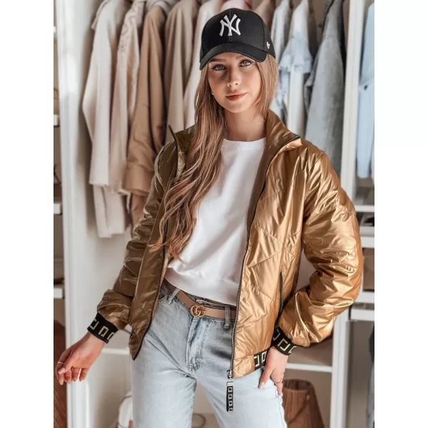  Dámská bunda DSTREET GLAMCIX TY4784 BÉŽOVÁ 
