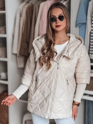 Dámská bunda DSTREET PUFFILOF TY4856 BÍLÁ