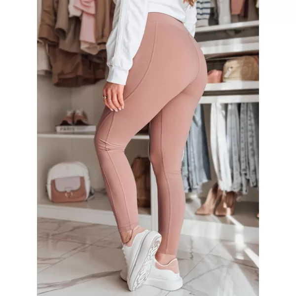  Dámské legíny DSTREET UY2605 ČERVENÁ 