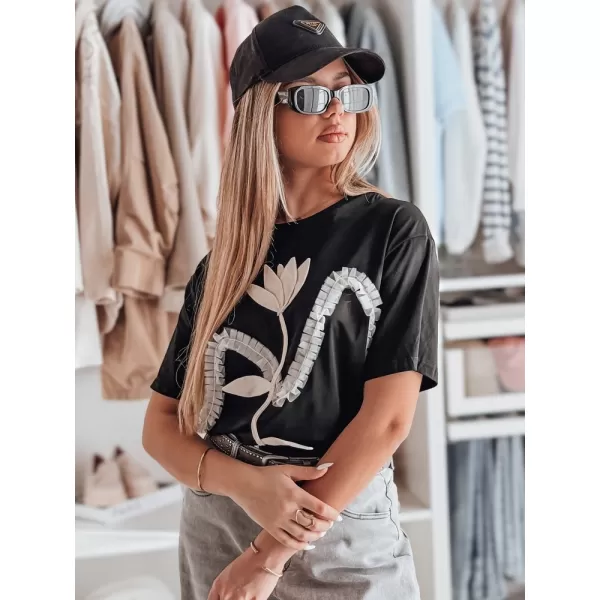  Dámské triko DSTREET RY2716 ČERNÁ 