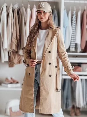Dámský kabát DSTREET SLIMFOTA NY0746 KARAMELOVÁ