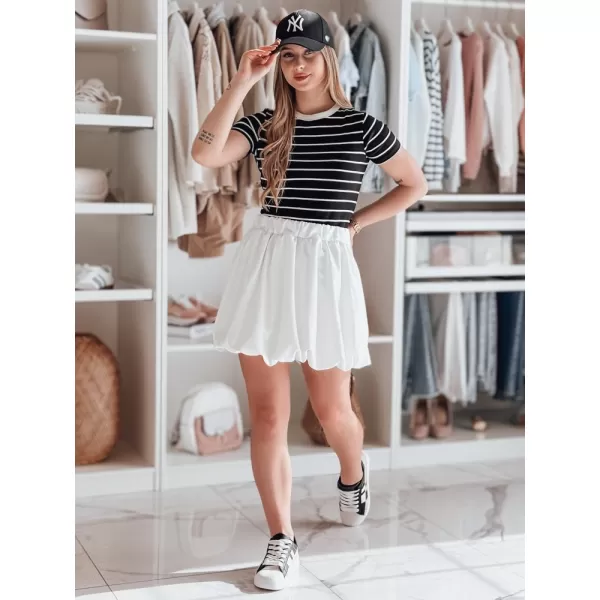  Dámská sukně DSTREET CY0501 BÍLÁ 