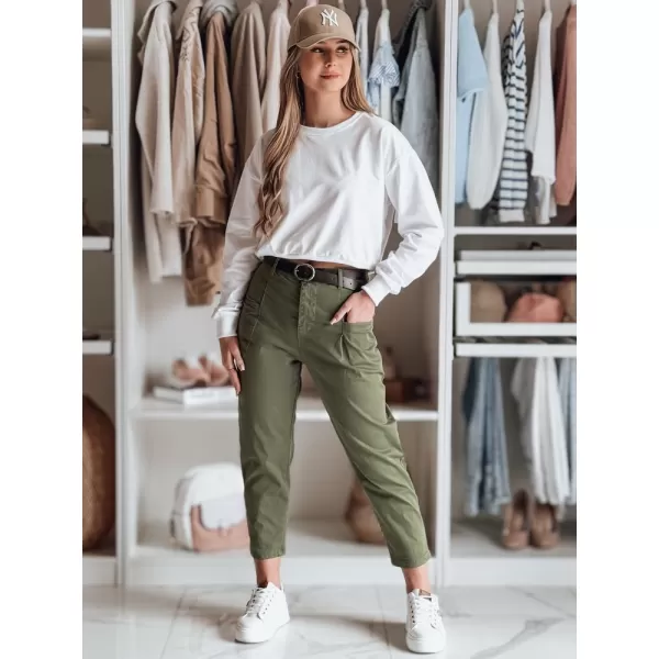  Dámské kalhoty DSTREET CHINOSKA UY2558 KHAKI 