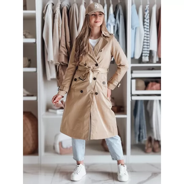  Dámský kabát DSTREET SLIMFOTA NY0746 KARAMELOVÁ 