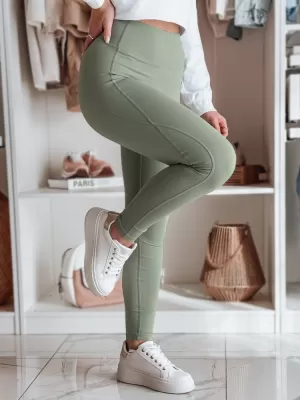 Dámské legíny DSTREET UY2603 ZELENÁ