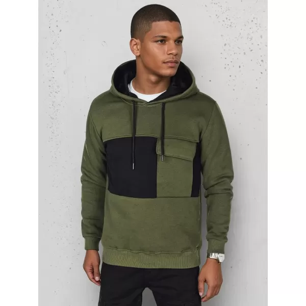  Pánská mikina DSTREET BX5913 KHAKI 