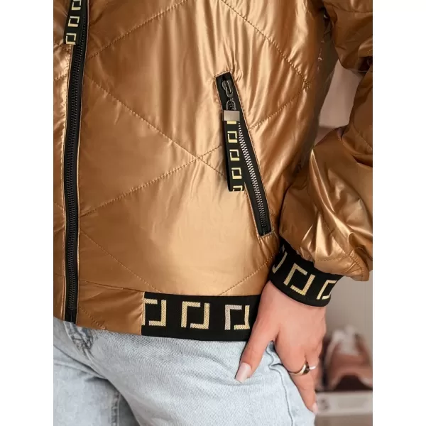  Dámská bunda DSTREET GLAMCIX TY4784 BÉŽOVÁ 