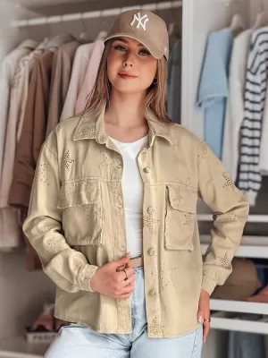 Dámská bunda DSTREET STRASHINE TY4847 KARAMELOVÁ