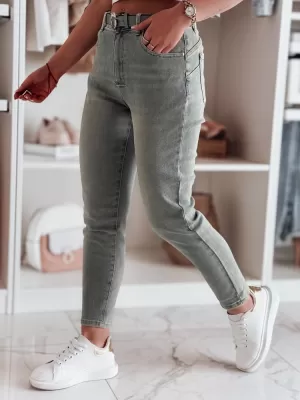 Dámské kalhoty DSTREET SLIMFIZ UY2494 MODRÁ