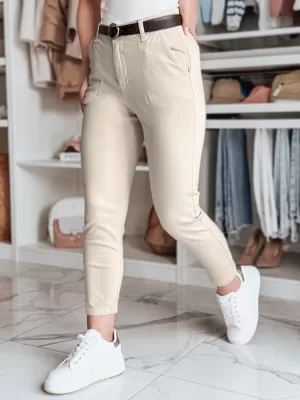 Dámské kalhoty DSTREET UY2546 BÉŽOVÁ