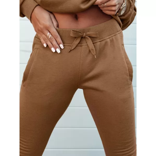  Dámské tepláky DSTREET FITS UY2146 VELBLOUD 