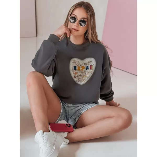  Dámská mikina DSTREET SESRDUCHOVA BY1441 TMAVĚ ŠEDÁ 